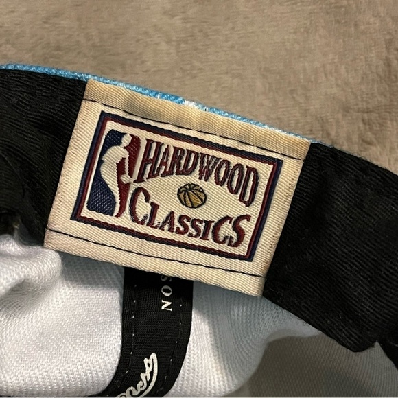 Mitchell & Ness New Orleans Pelicans Hat NBA Snap Back Embroidered Blue Water - Picture 9 of 11